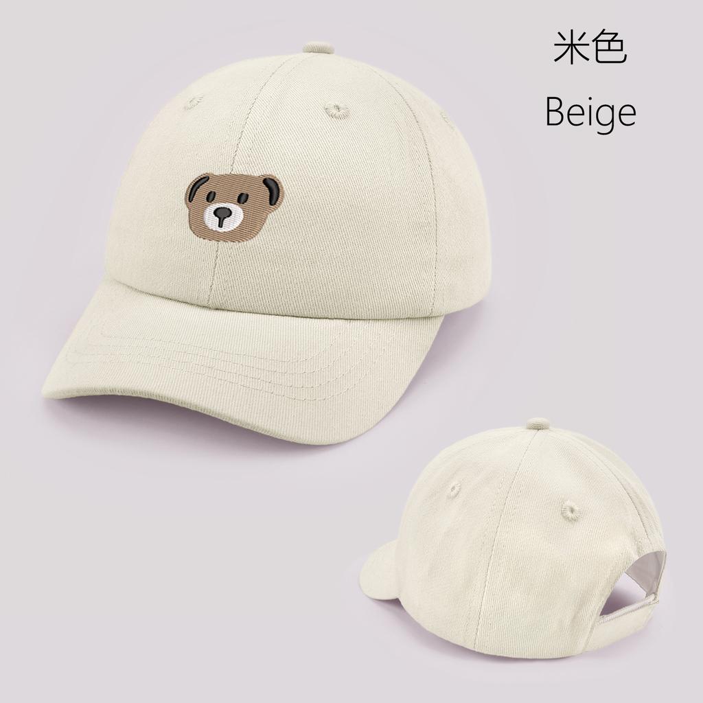 Cartoon Bär Baby Baseballkappe Niedliche Einfarbige Kleinkind Sonnenhut mit Ohren Sommer Verstellbar Kinder Junge Mädchen Schirmmütze