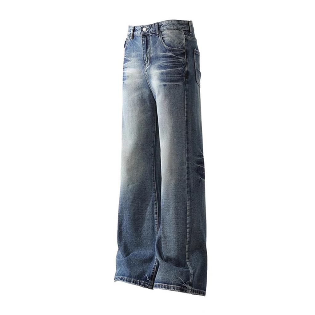 Women's Trousers Large Size Stretch Jeans Loose Semi-Elastic Pants