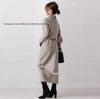 French Retro Drawstring Over-the-Knee Dress - Autumn Winter 2025 Collection