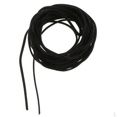 5 5mm Široká Sametová Šňůra Faux Semišová Kožená Šňůra Lano Nit pro Výrobu Šperků