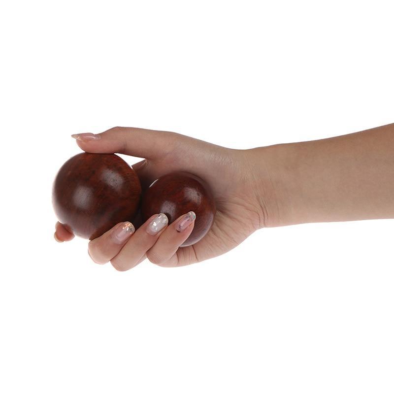 5cm/6cm Mahagoni Holz Fitness Gesundheitsball Massage Handball Gesundheit Meditation Übung Stressabbau Bälle Handentspannung 1 Stück