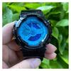 Casio G-SHOCK Series YOUTH Series Fluorescent Blue Color Color Fashion and Dynamic Multifunctional Sports Waterproof Quartz Movement GA-110B-1A2PR