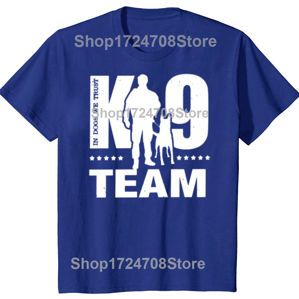 Funny K9 Team K9 Unit Malinois T Shirts Graphic Cotton Streetwear Short Sleeve Birthday Gifts Summer Belgian Dog T-shirt Men