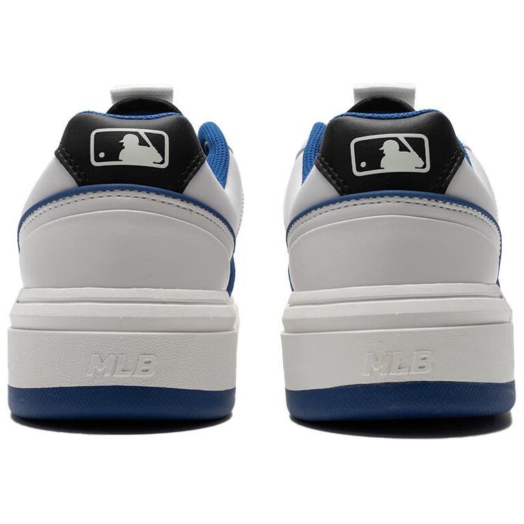 New MLB Chunky Liner Anti Slip Wear Resistant Low Top Skateboard Shoes Unisex White Blue Black 3ASXCLB3N-07BLS