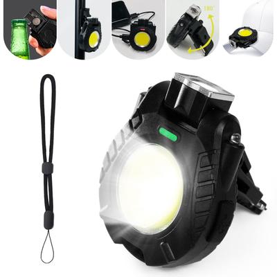 Roseddy COB LED-Licht, Wiederaufladbarer Mini-Scheinwerfer, Kompakte Schlüsselanhänger-Arbeitsleuchte, Ultrahell 1000 Lumen, 5 Beleuchtungsmodi, Gestensteuerung, USB-C,