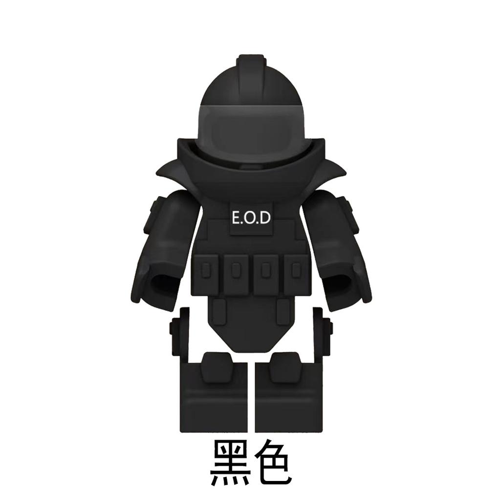 Swat Special Forces Explosion-Proof Bomb Disposal Suit Nine-Color Military Assembly Building Block Accessories