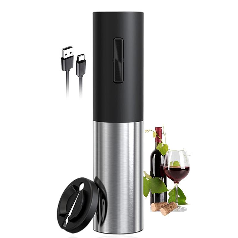 

Электрическая открывалка для бутылок вина из нержавеющей стали с резаком для фольги