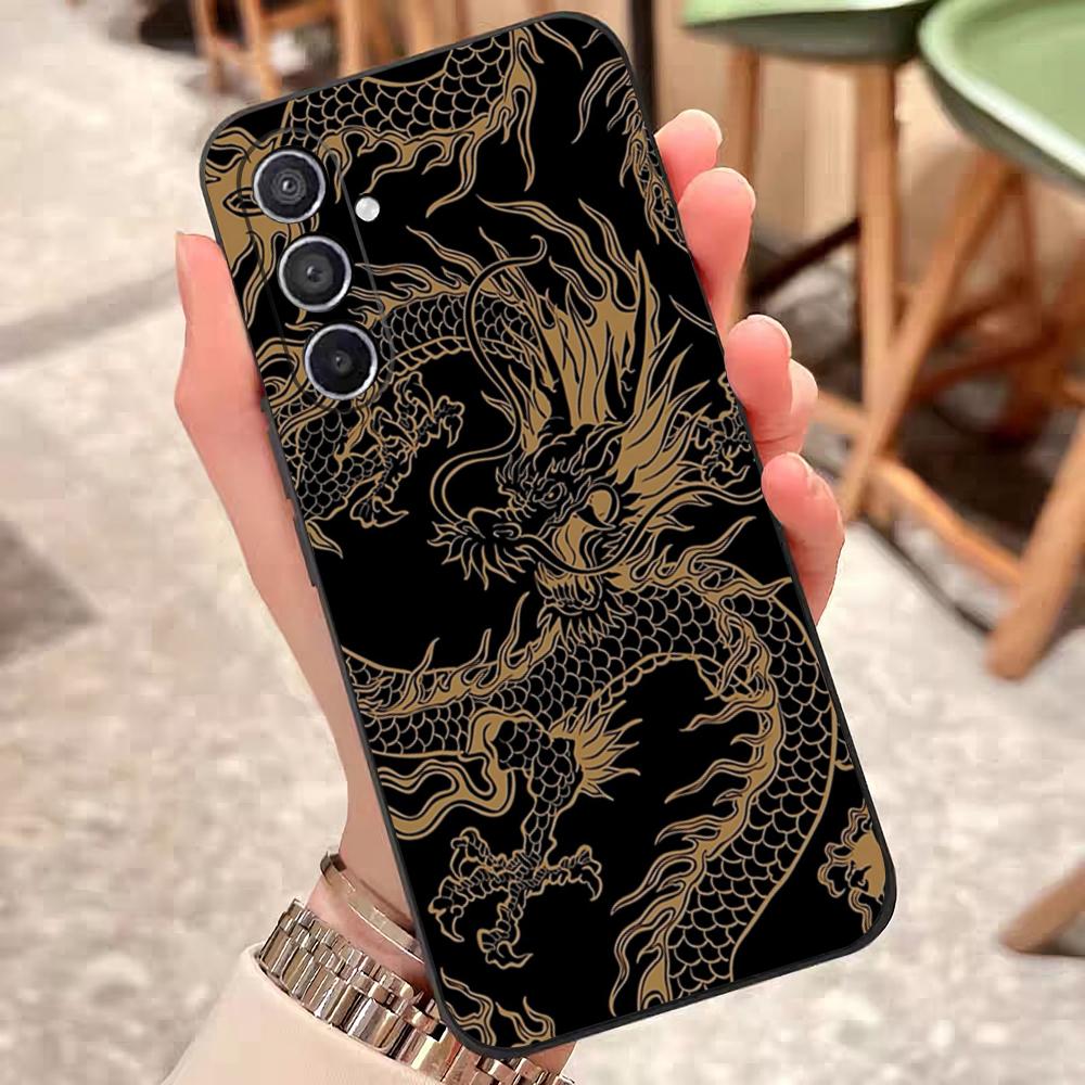 

Dazzling Dragon Long Phone Case For Samsung S25 Edge 24 23 22 21 20 Ultra Plus Fe Galaxy A54 53 34 25 16 Silicon Cover Samsung S20 FE