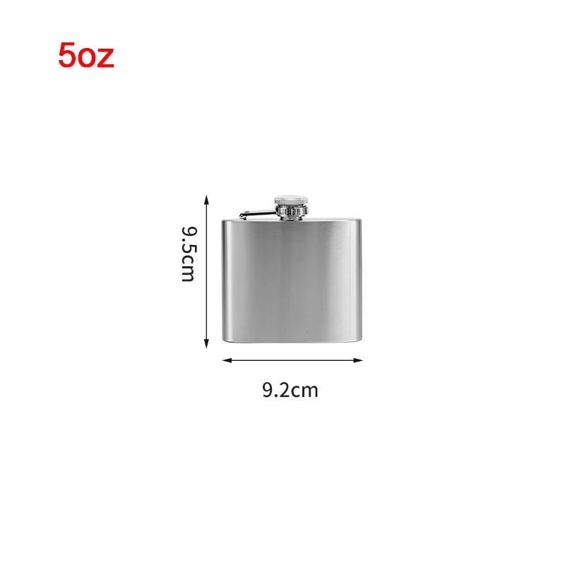 1-18Oz Stainless Steel Hip Flask Liquor Alcohol Whiskey Flask Cap Bottle Travel Liquid Container Accessory Portable Hip Flask