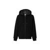 Burberry Letter Graphic Cotton Blend Zip Hoodie Black 80618541