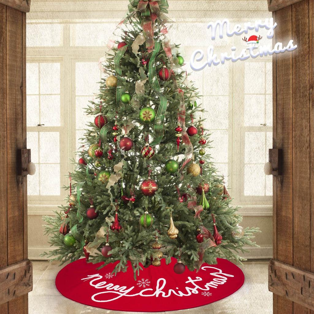 Christmas Decorative Red Letter Tree Skirt