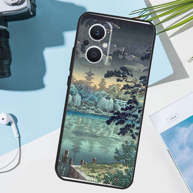 

Japanese Style Ukiyo-e Art Cover For OPPO Reno 11 12 13 14 Pro 11F 12F 13F 14F 7 8 Lite OPPO Find X5 X6 X8 X9 Pro Case OPPO Find X9
