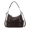 New Large-Capacity Autumn And Winter Maillard Retro Bag Women'S Fashion Casual Commuting Single Shoulder Oblique Span Tote Bag