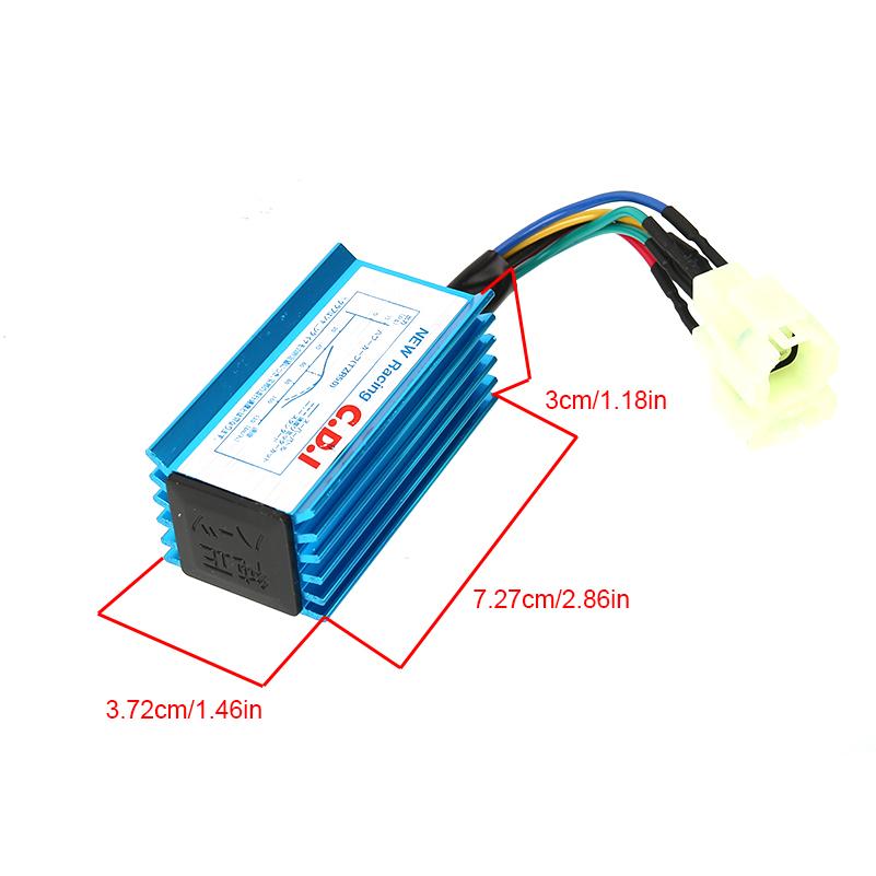 6 Pin Aluminum Alloy Racing CDI AC Box for GY6 XR50 70 90 CG125 Motorcycle 140CC 150cc 200cc Enginen Pit Bike Scooter ATV