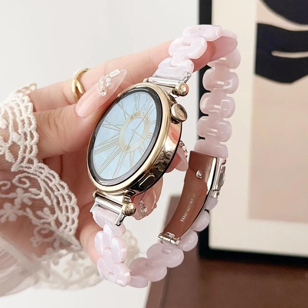 Harzarmband für Huawei Watch GT 4 41mm 46mm 18mm 20 22mm Schlankes Armband für Samsung Galaxy 4 5 pro 6 Classic 44mm 40mm Damen Armband