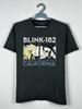Blink 182 Großes Logo Punk Rock Band Ausgebleichtes T-Shirt Größe M Unisex T-Shirt