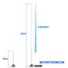 BINGFU FM Radio Antenna Digital Telescopic Indoor Antenna Magnetic Base 3m Extension Cable 75 Ohm for FM Radio Tuner Stereo AV HiFi Receiver
