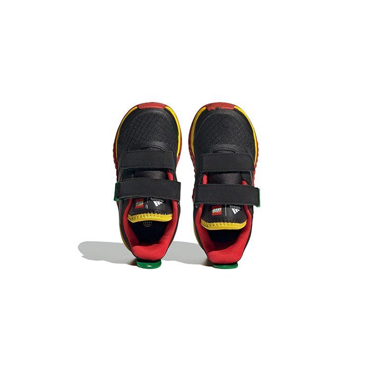 adidas Sport Dna Comfortable And Trendy Low Top Sports Casual Shoes Black Red Yellow Infant And Toddler HQ1309