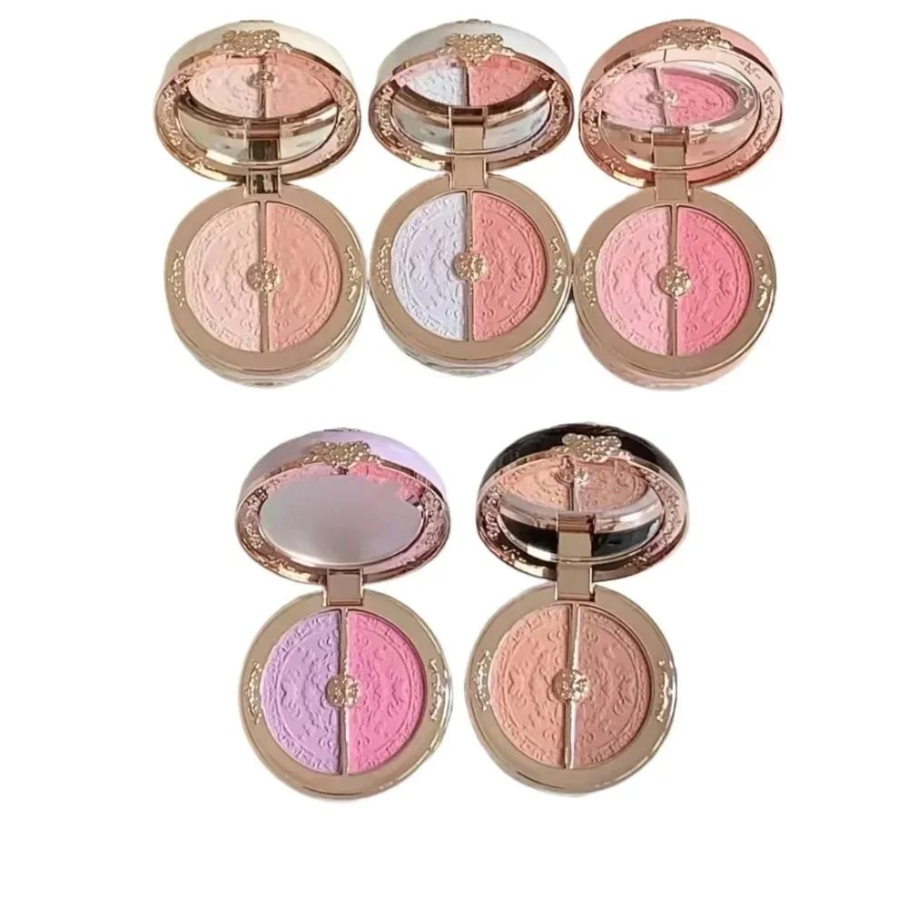 Flower Knows Blusher Butterfly Cloud Collar Collection Rouge Box Duo Blush For Dark Skin Peach Makeup For Cheeks Matte Finish