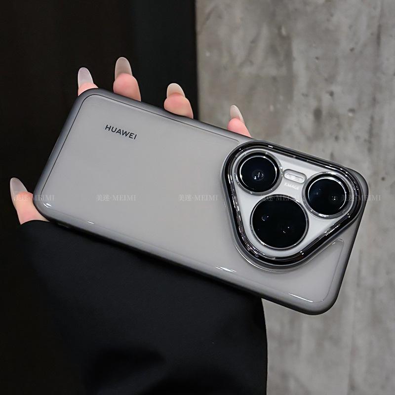 The electroplated frame is suitable for Huawei pura11pro mobile phone case, ultra-thin and transparent pura11ultra new protective case.