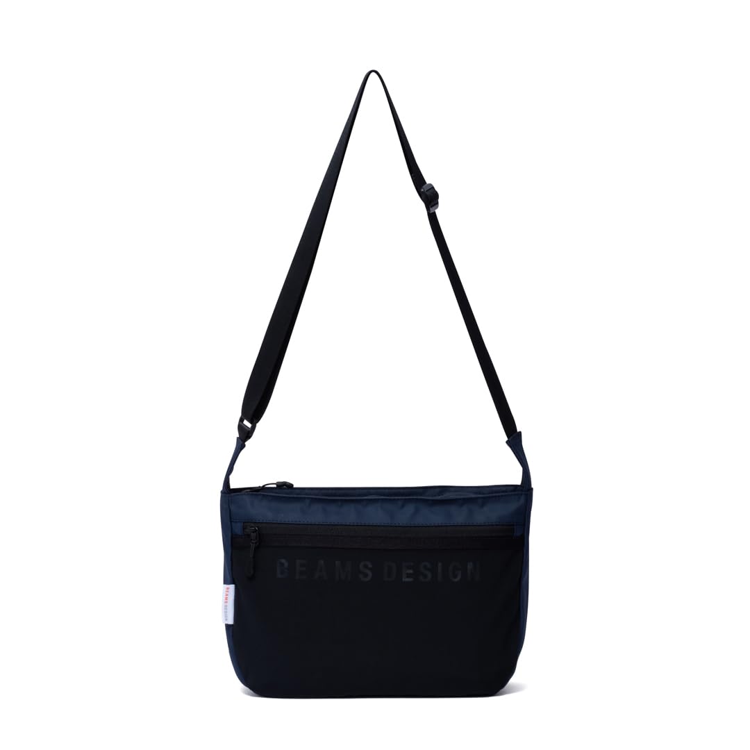 

Shoulder compatible with A5 navy [BEAMS DESIGN] bag, lightweight, men s, women s, unisex, elastic mesh , simple, stylish, crossbody, size, Темно-синій