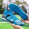2024 Men's Fly-Knit High-Top Soccer Shoes with Breathable Sock Liner for Professional Turf Training