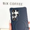 Luxury Water Ripple Liquid Silicone For MagSafe Wireless Charge Case For Samsung S25 S24 S23 Ultra Plus FE Soft Shockproof Cover