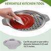 M-Modern-Stainless Steel Spaetzle Maker Lid With Scraper Traditional German Egg Noodle Maker Pan Pot Spaghetti Strainer