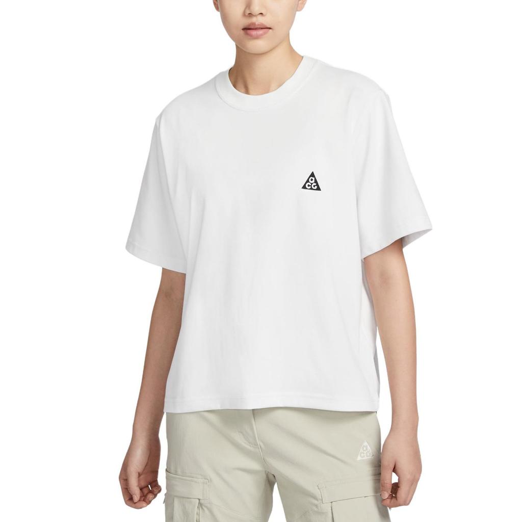 Nike ACG Drop Shoulder Sleeve T Shirt Women's Mountain Peak White DJ3647-122