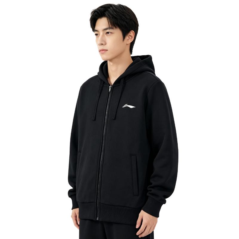 Men's Li-Ning Sweatshirts Men's Black Hooded (Non-detachable) Moderate Other
