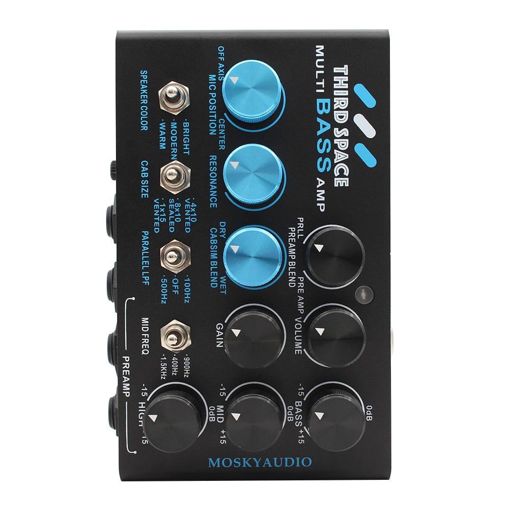 

MOSKY THIRD SPACE Bass Preamp Guitar Effect Pedal - SVT Style Analog Tone, Parallel Blending, XLR Out for Direct Recording