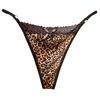 Women Leopard Lace Mesh Sheer Underwear Lingerie Thongs Panties Sexy Briefs