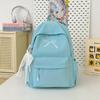 Zaino di Grande Capacità Stile Coreano con Fiocco per Ragazze - Borsa per Laptop per Studenti Universitari e delle Medie