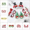 Decorative Santa Snowman Glasses Santa Claus/Snowman/Christmas Tree Deer Horn Glasses  Photo Prop