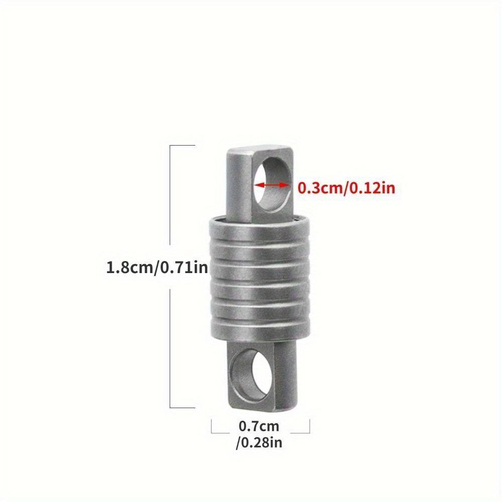 1pc Quick Release 360° Rotatable Titanium Keychain Swivel Accessories Mini Spinner Buckle Holder Silver Connect Accessories Outdoor