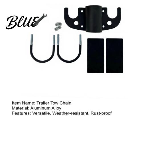 Trailer Hitch Chain Organizer Tow Holder Aluminum Heavy Duty Rust-Proof Towing Plugs with 7-Way Cover Tangle-Free Storage Accessories for RV