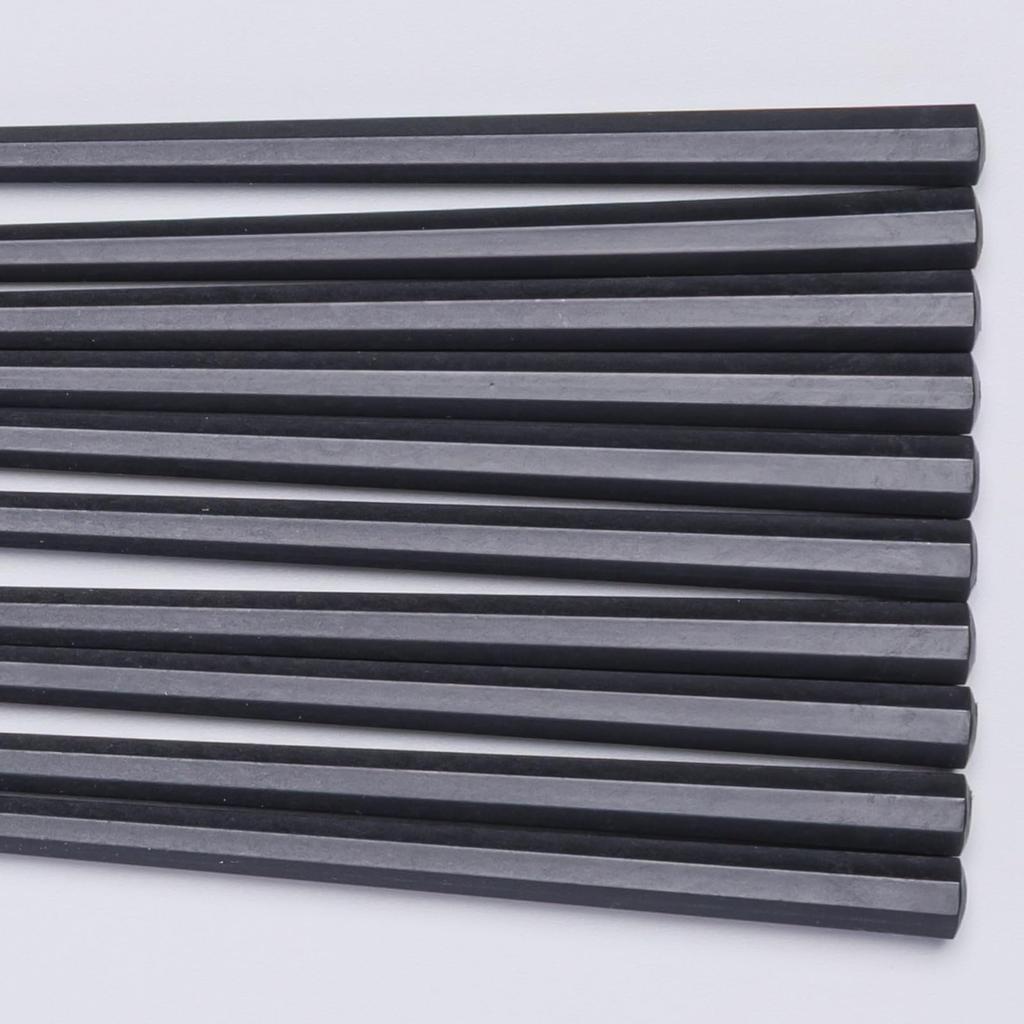5 commercial for octagonal made in 264857 Dishwasher-safe chopsticks, 23cm, pairs, use, resin, guests, tip, black, Japan,