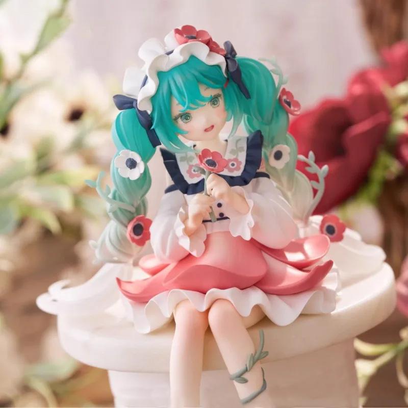 Original FuRyu Hatsune Miku Flower Fairy Anime Figure Toys PVC Model Collection Action Figurine Doll Gift