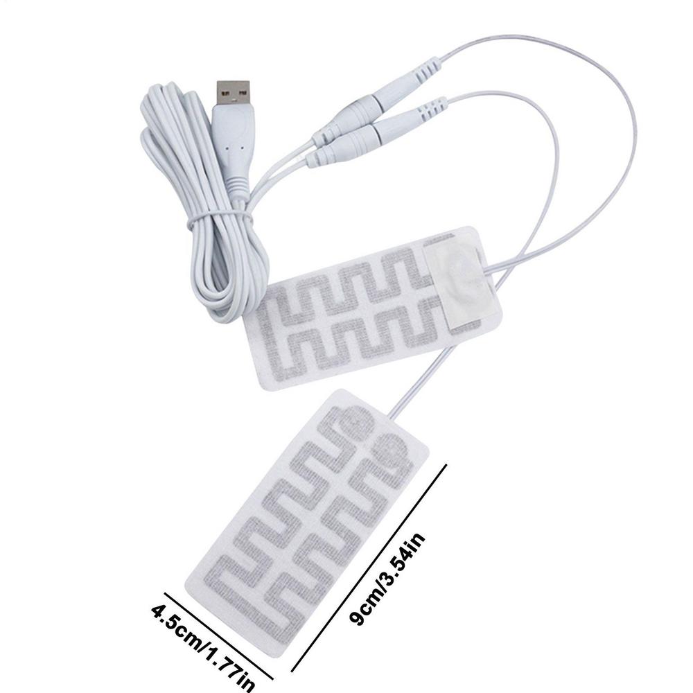 1 Pair USB Clothes Heater Pad Electric Gloves Heating Pad Winter Electric Heating Sheet Heating Warmer Pad For Vest Jacket