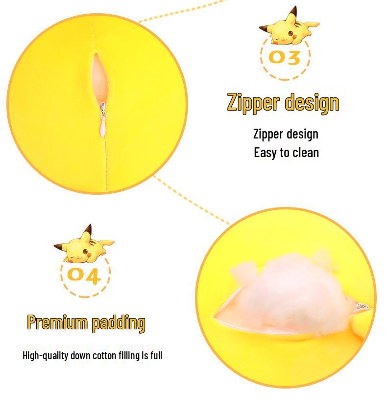 Pikachu Plüschtier mit Fliege: Geburtstagsgeschenk & Schlafkomfortkissen