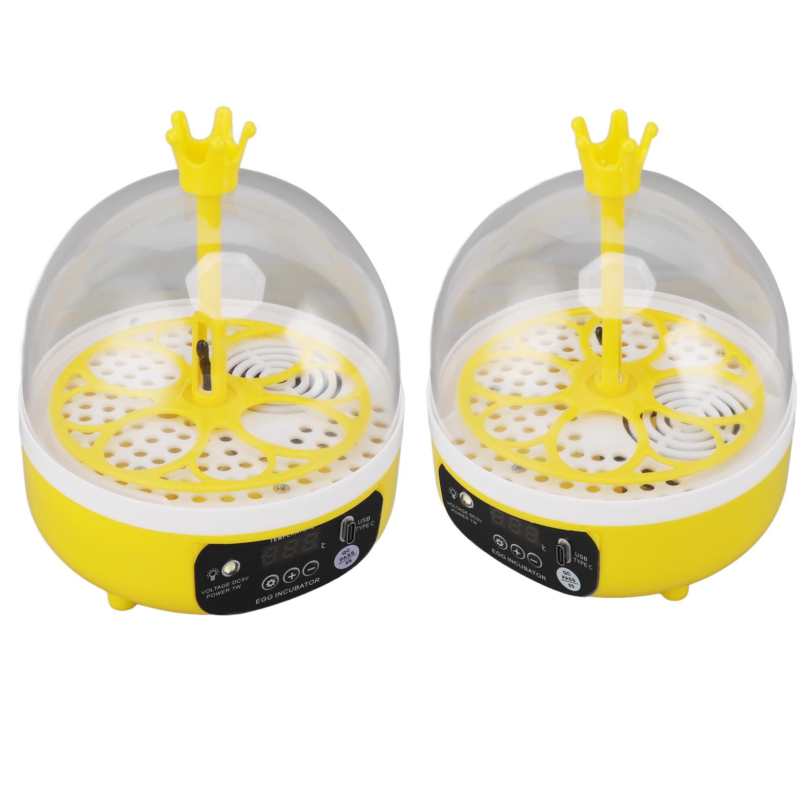 

Инкубатор для яиц для дома Автоматический контроль температуры 7 Вт 4 яйца Просвечиватель Машина для выведения домашней птицы для цыплят s s