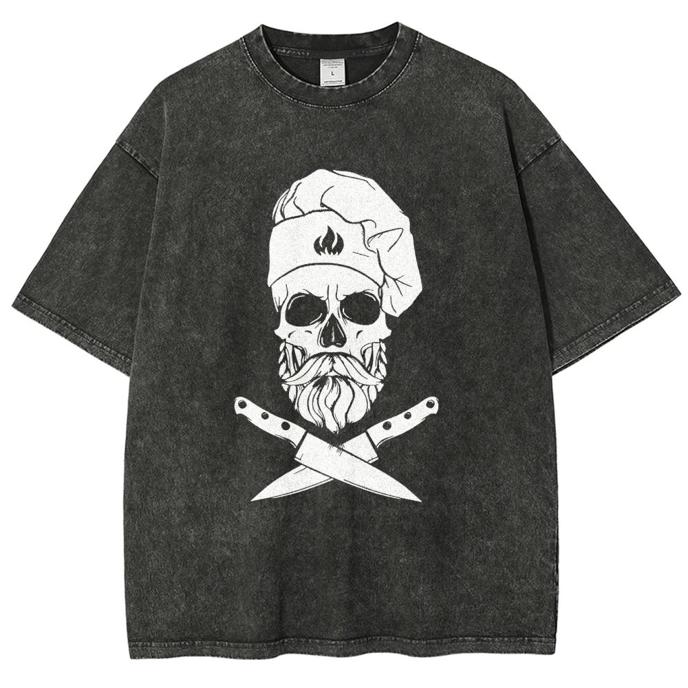 

Хоррор Комикс Крутой Череп Пиратский Принт Футболки Для Женщин Летняя Мода Повседневные Свободные С Коротким Рукавом Футболки с Круглым Вырезом M