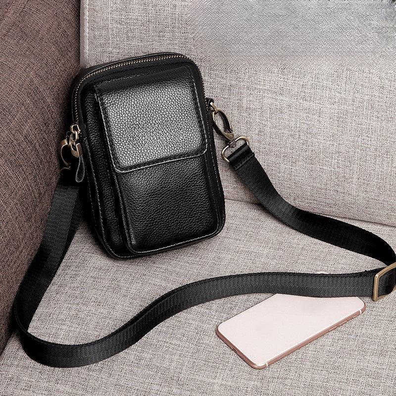 Originální kožená taška přes rameno pro muže, malá cestovní taška, ležérní taška, crossbody tašky, nová móda