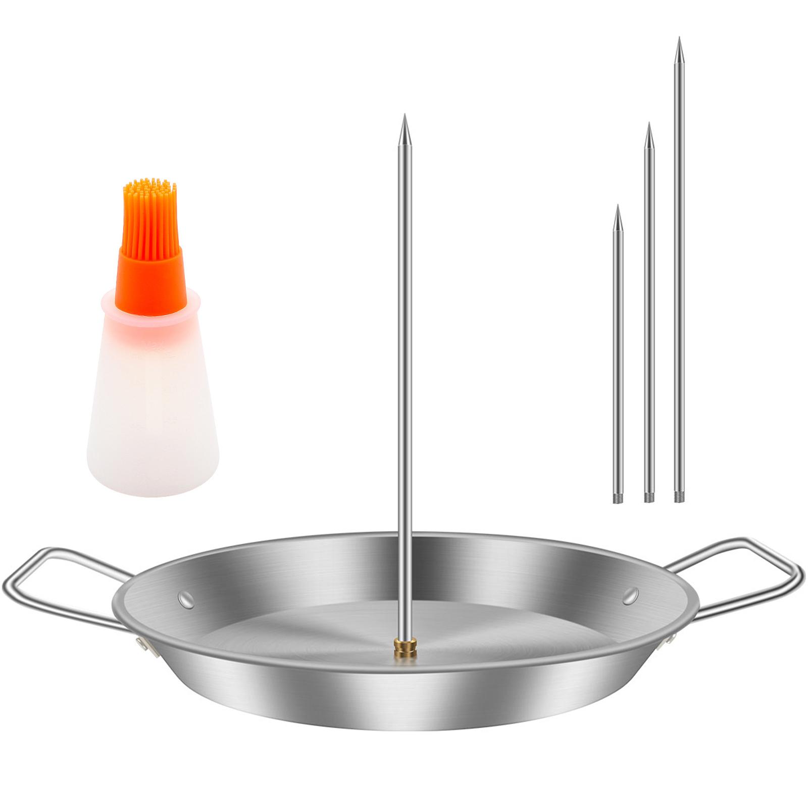 

Вертикальна решітка для шампурів зі знімними шипами Вертикальна решітка для шампурів з нержавіючої сталі для шашликів у духовці, страв для барбекю