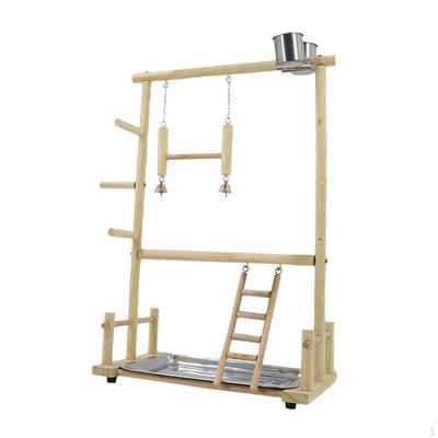 Aire de jeux en bois pour oiseaux, perruches, échelle de jeu, perche d'exercice, jouets à mâcher pour Cage