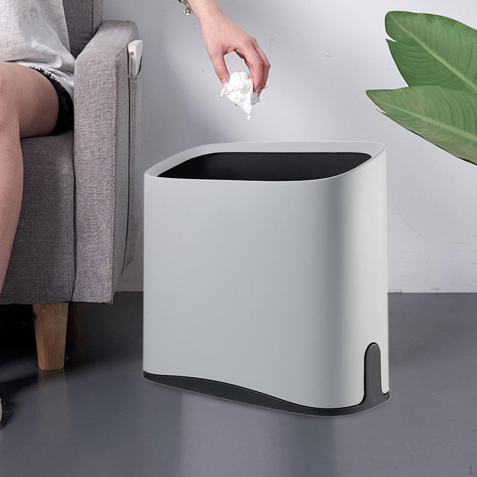 

Мусорное ведро для ванной комнаты под стол магазина офиса серый