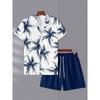 3D Printed Men's Short-sleeved Shirt And Beach Shorts Set Summer Street Fashion Men's Casual Shirt Outdoor Everyday Men's Shorts