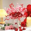 Valentine’s Day Decorations Red Picks Artificial Floral Cuttings for Valentines Day Heart Berries Home Office Wedding Anniversary Party
