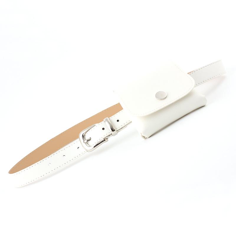 Ladies Hipster Belt Drum Fanny Bag Belt Soft Dress Shirt Decorative Belt Bag Creative