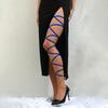 Punk Arm Wrap Elastic Crossed Straps Sexy-Leg Wraps Festival Garter Belt For Dancing Body Harness